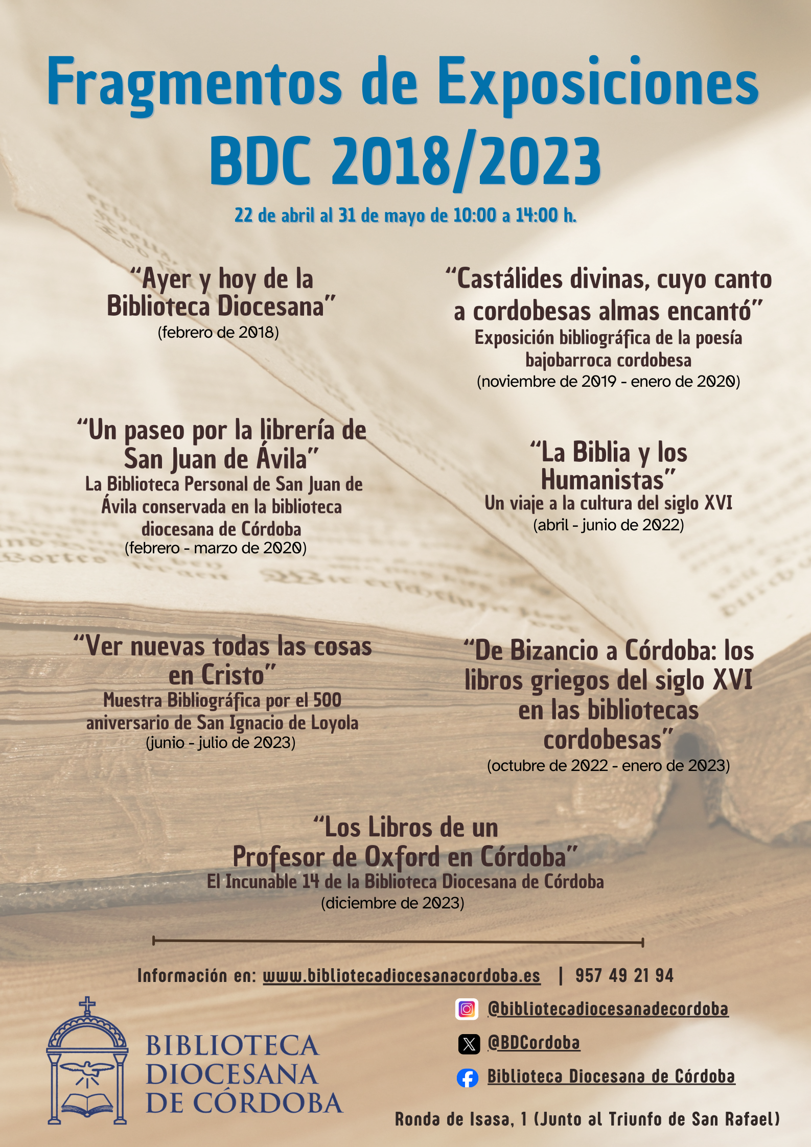 Fragmentos de exposiciones BDC